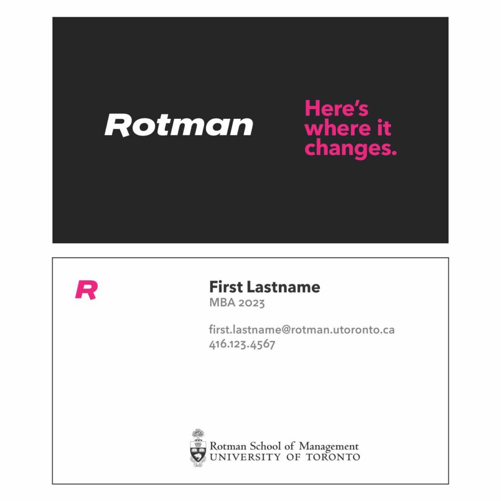 Rotman Business Card