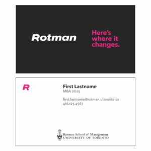 Rotman Business Cards
